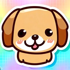 cute dog sticker