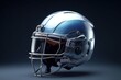 Football helmet embedded with advanced nanotechnology, capable of adjusting its fit and cushioning in real - time illustration generative ai