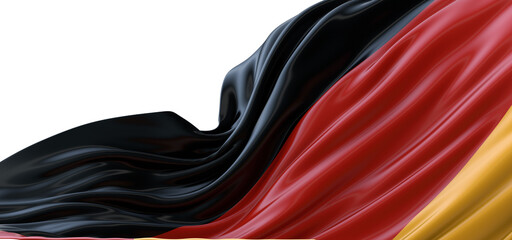 Poster - Wavy flag of German. Suitable for background graphic resources. 3D illustration