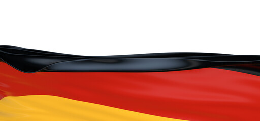 Wall Mural - Wavy flag of German. Suitable for background graphic resources. 3D illustration