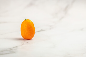 Wall Mural - kumquat fruit, chinese tangerine. banner, menu, recipe place for text, top view