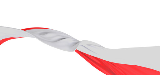 Wall Mural - Poland flag banner png transparent