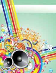 Sticker - Dance and Music Event Background for poster or flyers