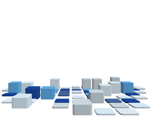 Poster - Abstract 3d checked  business background for use in web design