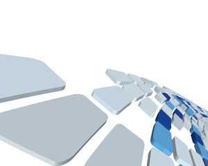 Poster - Abstract 3d checked  business background for use in web design