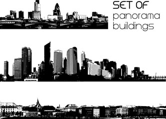 Wall Mural - Set of cities. Vector