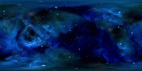Wall Mural - 360 VR Space 3016: Virtual reality video flying through star fields in space (Loop).