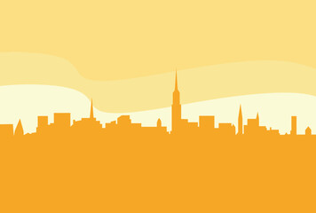 Wall Mural - New York city silhouette.Vector Illustration.