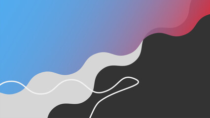 Leinwandbilder - Dynamic Fluid Wave Abstract Background