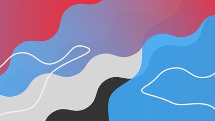 Leinwandbilder - Dynamic Fluid Wave Abstract Background
