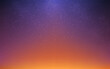Sunset stars. Realistic orange gradient with starlight effect. Starry night sky. Cosmic banner template with soft light. Realistic blurred sky with sunlight. Vector illustration