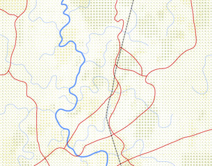 Poster - Editable vector illustration of a generic roadmap without names