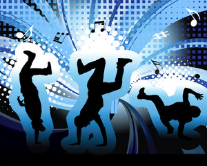 Sticker - Dancer theme. Vector illustration for design use.