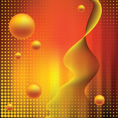 Wall Mural - Abstract elegance background with balls. Vector illustration. Gradient mesh include.