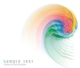 Poster - Abstract Rainbow Colours Spectrum Business Card Background