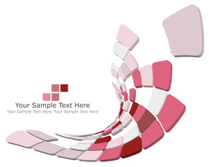 Poster - Abstract 3d checked  business background for use in web design