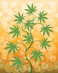 Wall Mural - Floral background. Vector illustration.