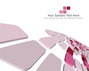 Poster - Abstract 3d checked  business background for use in web design
