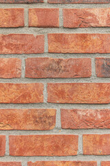 close up old red brick wall / Brick Wall Background / red brick wall background with copy space / Backgrounds 