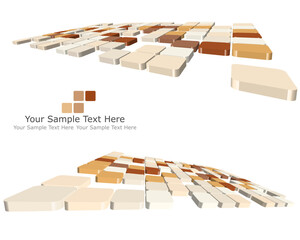 Poster - Abstract 3d checked  business background for use in web design