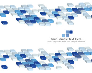 Poster - Abstract 3d checked  business background for use in web design