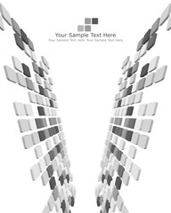 Poster - Abstract 3d checked  business background for use in web design