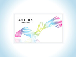 Wall Mural - abstract colorful business card vector illustration