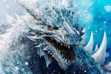 White Dragon In The Snow