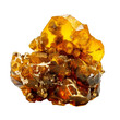 amber ore isolated on transparent background cutout	
