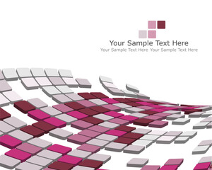 Poster - Abstract 3d checked  business background for use in web design