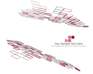 Poster - Abstract 3d checked  business background for use in web design