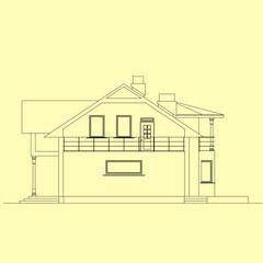 Poster - facade for house, architecture