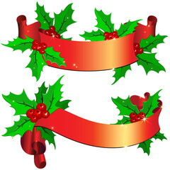 Sticker - christmas decoration, this  illustration may be useful  as designer work