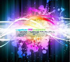 Poster - Colorful Rainbow Abstract Background for Modern Flyers