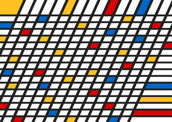 Poster - abstract background with colorful square pattern