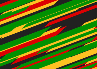 Aufkleber - Minimalist background with abstract colorful diagonal stripes pattern
