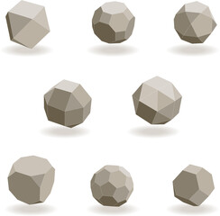 Poster - Abstract 3d geometric vector background