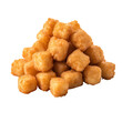 tater tots isolated on a transparent background