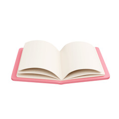 Poster - 3d book. minimal school icon. isolated on background, icon symbol clipping path. 3d render illustration