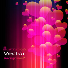 Poster - EPS stripe background. Illustration for your design.