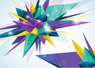 Poster - Abstract geometric background. vector illustration
