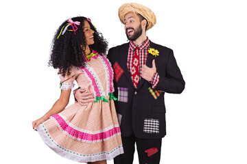 Wall Mural - Couple wearing typical clothes of Festa Junina, Arraial, Festa de São João.