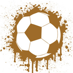 Wall Mural - vector illustration of a soccer ball