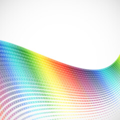 Poster - abstract spectrum halftone background