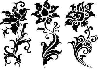 Sticker - flower pattern design