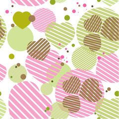 Sticker - Abstract background with  heart. vector illustration