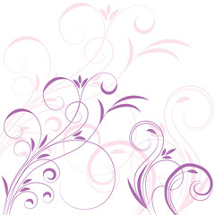 Poster - Floral background for design, vector illustration