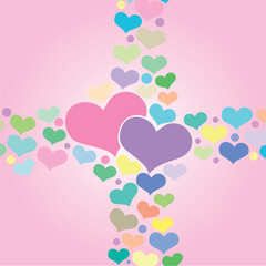 Wall Mural - vector illustration for valentine's day