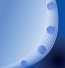 Poster - Realistic illustration of blue abstract stripped background - vector