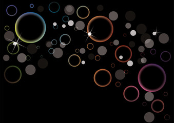 Poster - Abstract colorful background in editable vector format